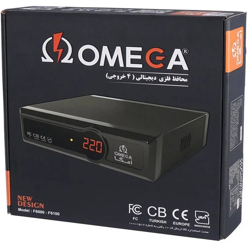 محافظ برق فلزی دیجیتالی 4 خانه مدل OMEGA