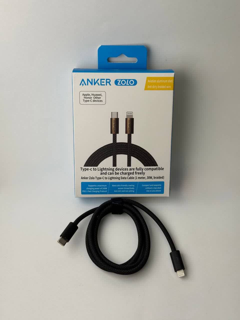 کابل تایپ سی به لایتنینگ برند ANKER